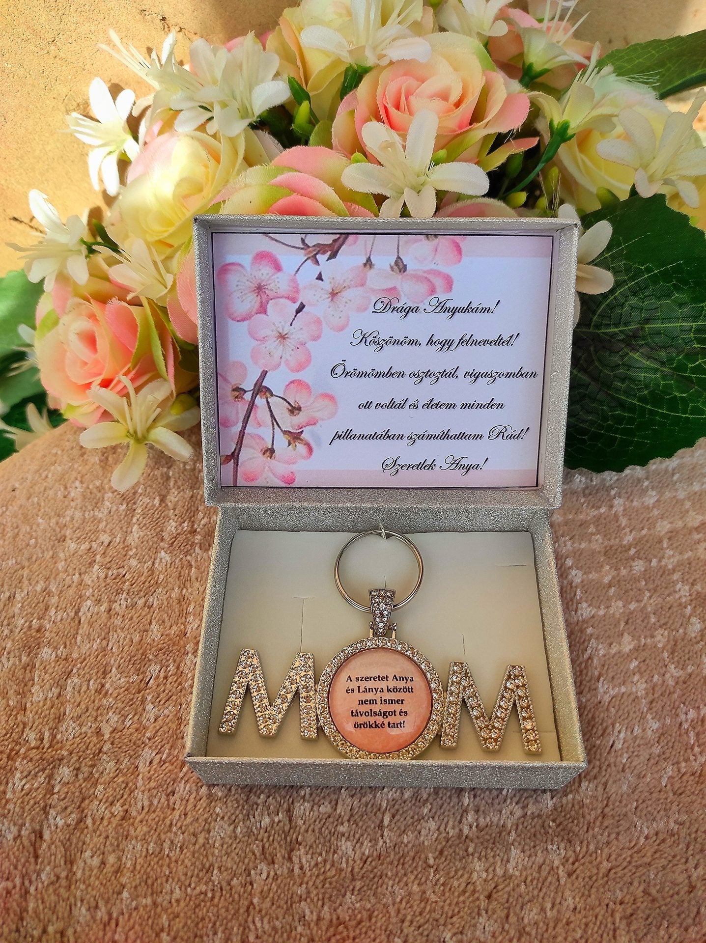 Ajándék kulcstartó anyának anya lánya